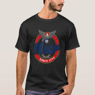 T-shirt 4 juillet depuis 1776 Aigle Patriotique America