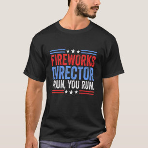 T-shirt 4 juillet Directeur Fireworks Je T'Exécute Enfants