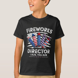 T-shirt 4 juillet Directeur Fireworks Je Vous Dirige Homme