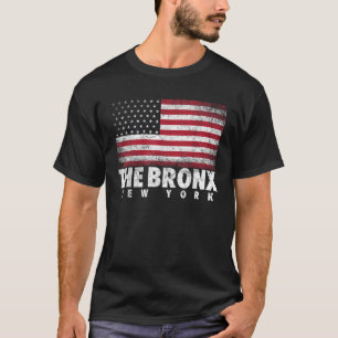 T-shirt 4 juillet Drapeau américain du Bronx New York NY U