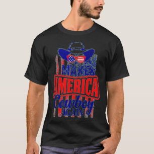 T-shirt 4 juillet Drapeau USA Rendre Fu à America Cow Boy