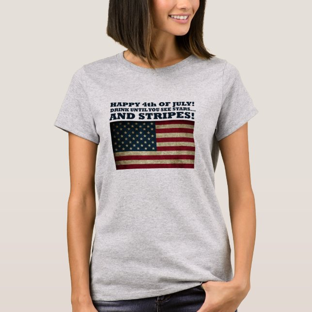 T-shirt 4 juillet drôle (Devant)