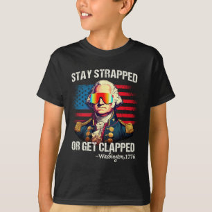 T-shirt 4 juillet drôle Chemise Washington Reste bloquée G