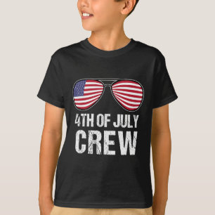 T-shirt 4 juillet Équipage Correspondant aux vêtements de