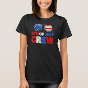 T-shirt 4 juillet Équipage Famille Hommes Femmes Enfants F