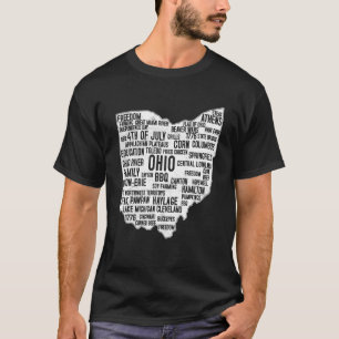 T-shirt 4 juillet État De L'Ohio États-Unis État De L'Ohio