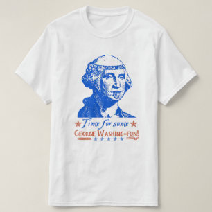 T-shirt 4 juillet été drôle d'humour de George Washington