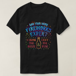 T-shirt 4 juillet expert en matière drôle V2 de feux