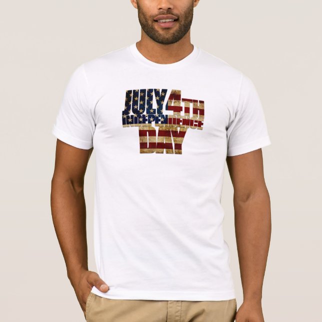 T-shirt 4 juillet Fête de l'Indépendance 002 (Devant)