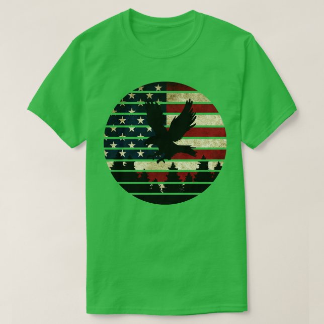 T-shirt 4 juillet Fête de l'indépendance (3) (Design devant)