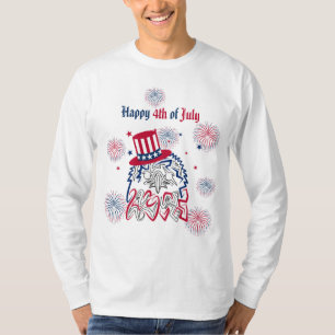 T-shirt 4 juillet Fête de l'Indépendance Aigle américain