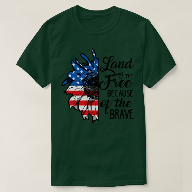 T-shirt 4 juillet Fête de l'indépendance libre (Design devant)