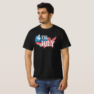 T-shirt 4 juillet fête de l'Indépendance Oncle Sam Casquet