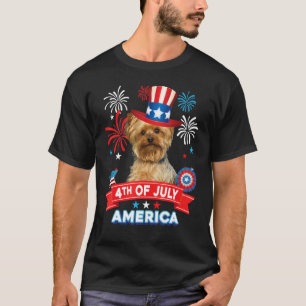 T-shirt 4 juillet Fête Patriotique Indépendance du Chien Y