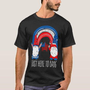 T-shirt 4 Juillet Feu d'artifice juste ici pour Bang Rainb