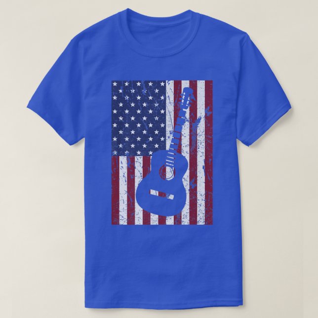 T-shirt 4 juillet Fier drapeau américain - Country Music G (Design devant)