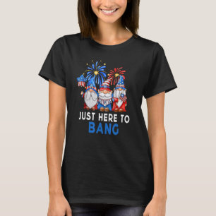 T-shirt 4 juillet Gnomes Américains Célébrent Juste Ici