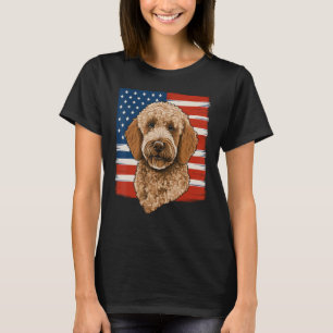 T-shirt 4 juillet Goldendoodle sur Patriotic American Gol