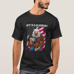 T-shirt 4 juillet Gym Patriotic Eagle USA WTF est un Kilog