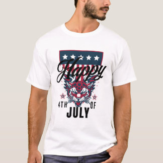 T-shirt 4 juillet heureux