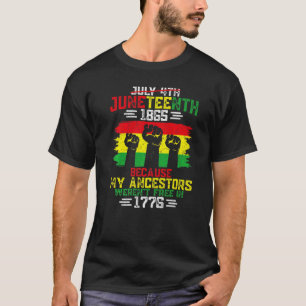 T-shirt 4 juillet Histoire des Noirs 1865 Junet1865 parce