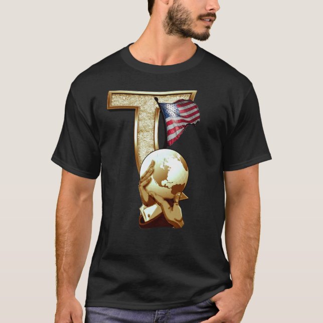 T-shirt 4 juillet journée indépendante (Devant)