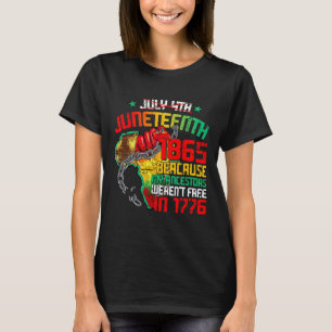 T-shirt 4 juillet Juneteenth 1865 Parce que mes ancêtres h