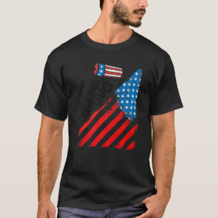 T-shirt 4 juillet Juste Ici Pour Banquer Avec Firecracker