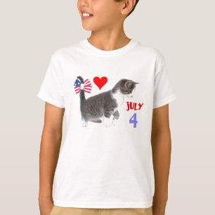 T-shirt 4 juillet Kitten