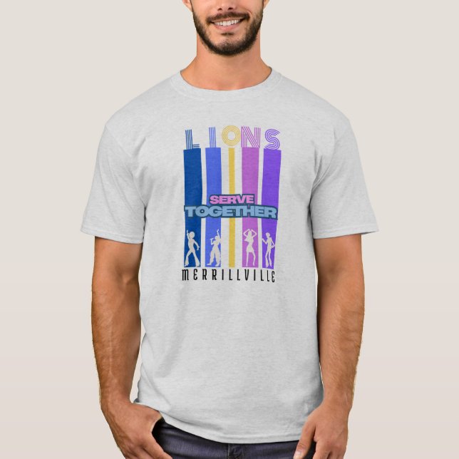 T-shirt 4 juillet Lions de Merrillville (Devant)
