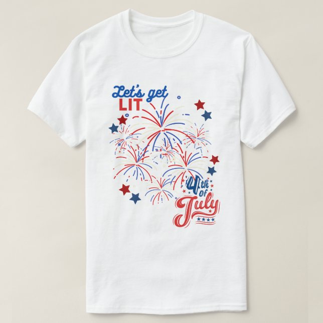 T-shirt 4 juillet- LIT (Design devant)