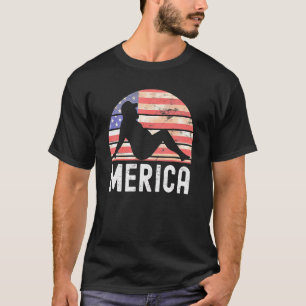 T-shirt 4 juillet Merica Fat Party Boire Plaisanterie adul