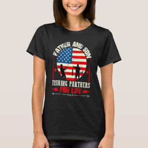 T-shirt 4 juillet père et fils partenaires de pêche pour l
