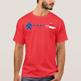 T-shirt 4 juillet Poids Barbell Vintage Amérique
