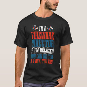 T-shirt 4 juillet Pyrotechnique Fireworks Directeur Amériq