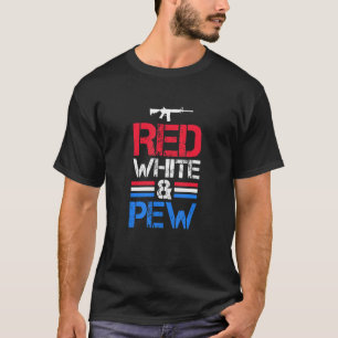 T-shirt 4 juillet Rouge Blanc & Pew Airsoft Américain Vin