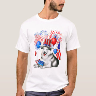 T-shirt 4 juillet tenue d'été pour femmes
