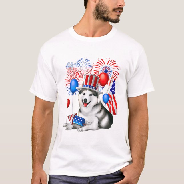 T-shirt 4 juillet tenue d'été pour femmes (Devant)