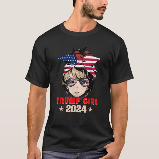 T-shirt 4 juillet Trump 45 47 Trump Girl 2024 T Shirt (Devant)