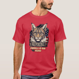 T-shirt 4 juillet'Indépendance Bobcat aux Etats-Unis