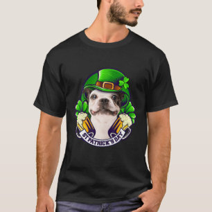 T-shirt 4 Leaf Clover Beer French Bulldog