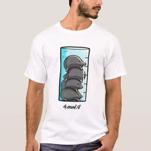 T-shirt 4 Moles par litre Plaisanterie scientifique en chi