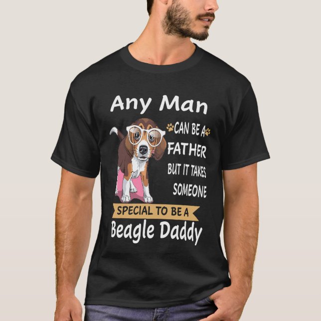 T-shirt 4 N'Importe Quel Homme Beagle Papa (Devant)