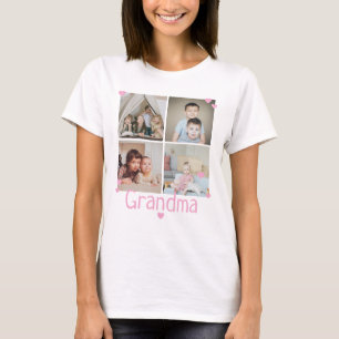 T-shirt 4 Photo personnalisée Collage personnalisé