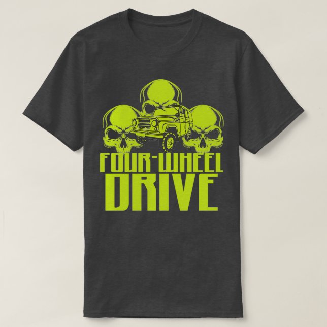 T-shirt 4 roues 4WD T (Design devant)