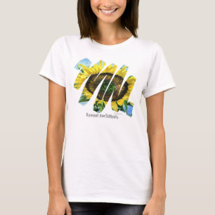 T-shirt 4 Tournesol Scribble Femme T Chemise