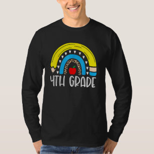 T-shirt 4e année Arc-en-ciel Enseignants Jour de campagne
