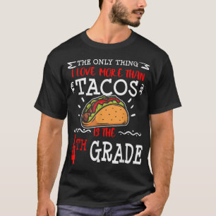 T-shirt 4e année Retour à l'école Funny Taco 1er jour