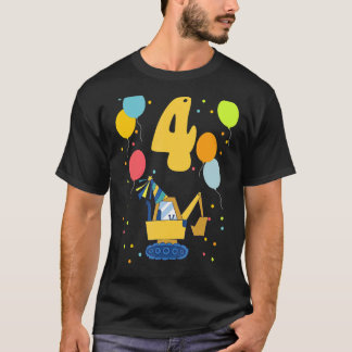 T-shirt 4e anniversaire Anniversaire des enfants Quatrième