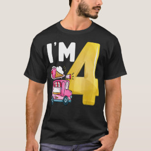 T-shirt 4e Anniversaire Crew Ice Crew Camion Im 4 Ice Crea